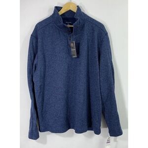 Van‎ Heusen Sweater Mens 2XL Flex Classic Fit Natural Stretch Blue Pullover